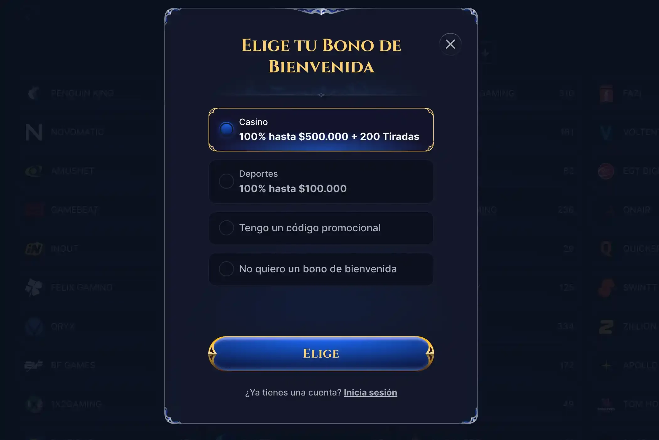 Cazeus Registro